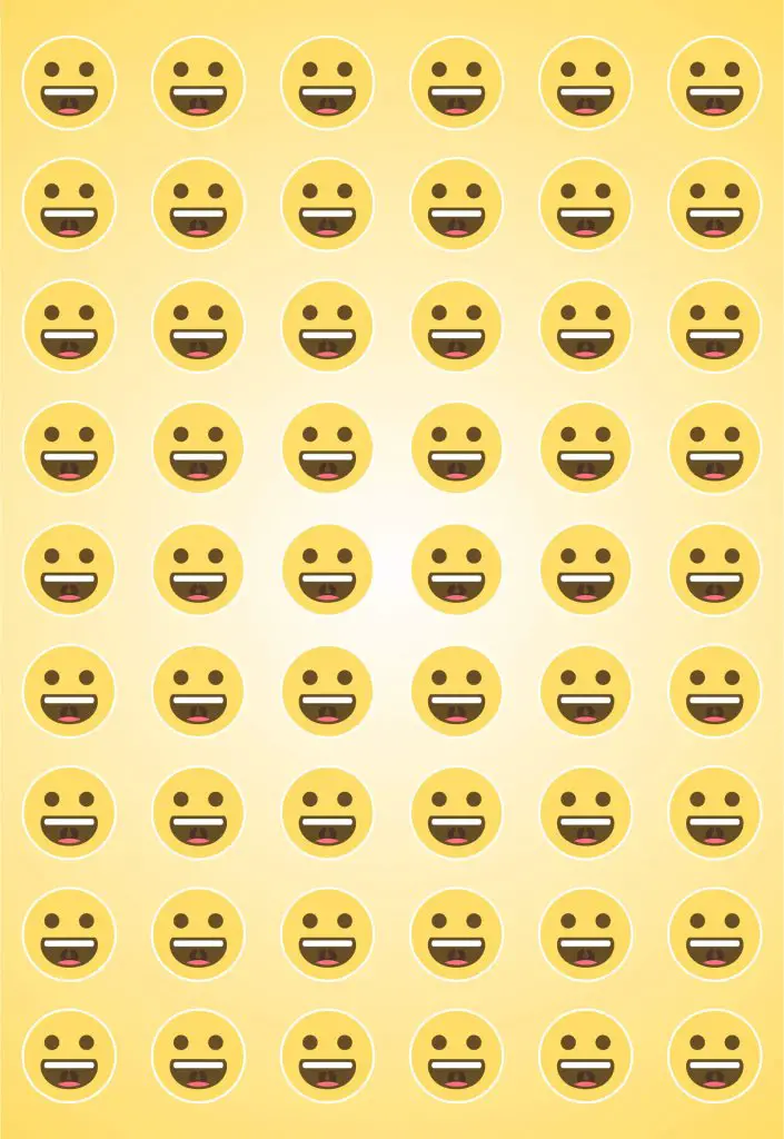 Emoji taustakuva hymynaama keltainen